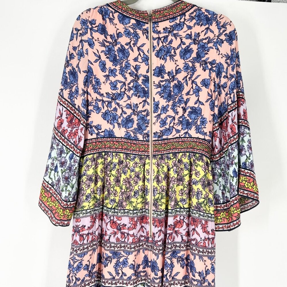 Alice + Olivia Lena Embroidered Floral Kimono Maxi Dress - Picture 8 of 11